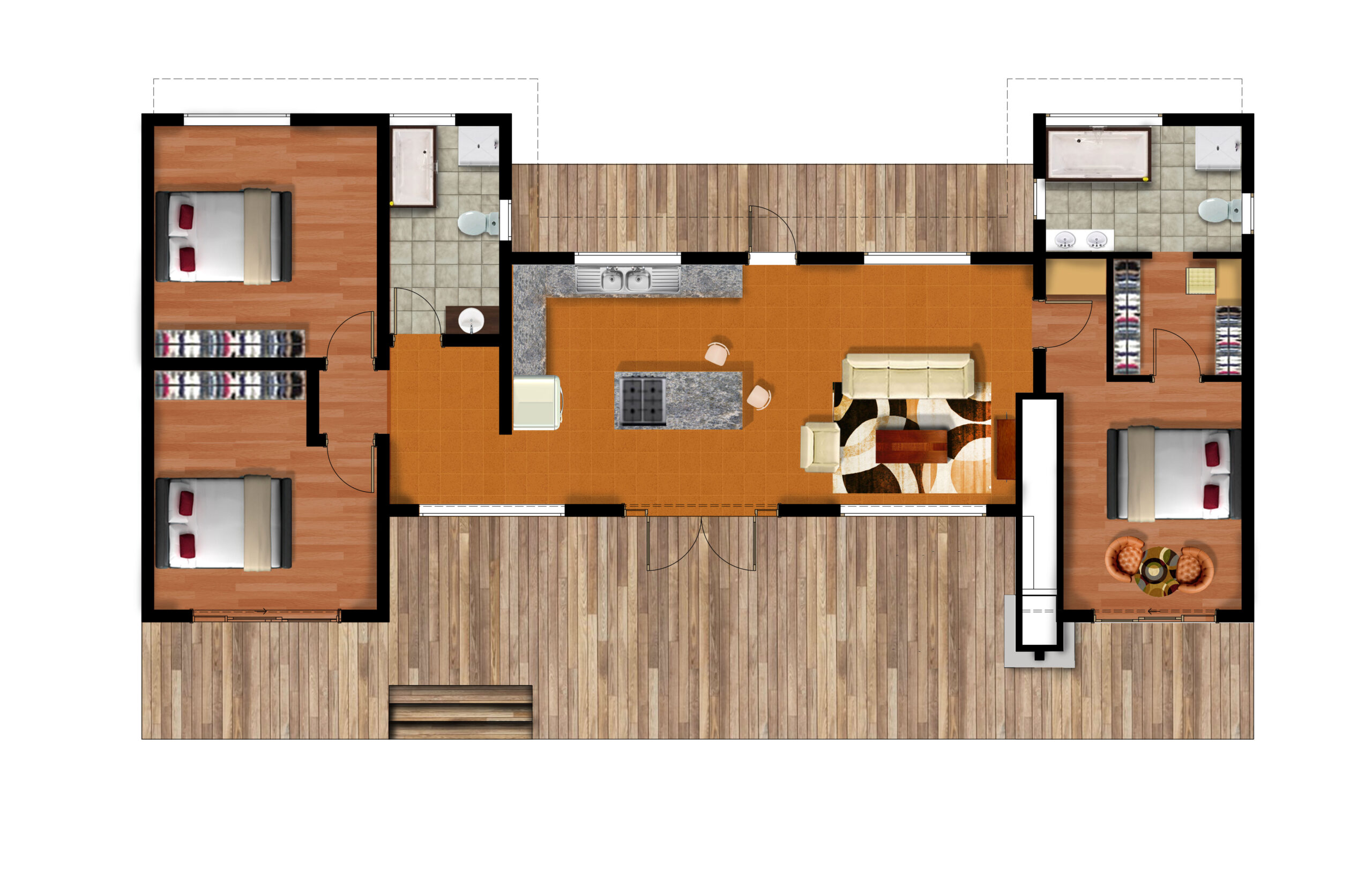 modern 3 bedroom house plan by the best architects in Nairobi