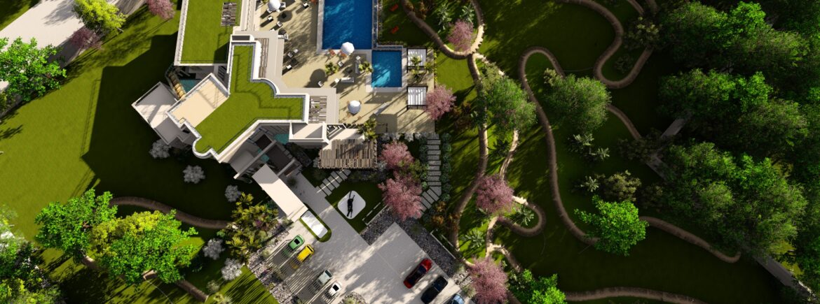 Konza Mansion Aerial View find a top architectural and interior designers in Kenya